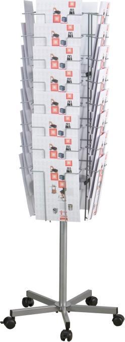 Produktbild Twinco Brochureholder Twin Agenda A4 32 fag t/gulv Ø510xH1475mm