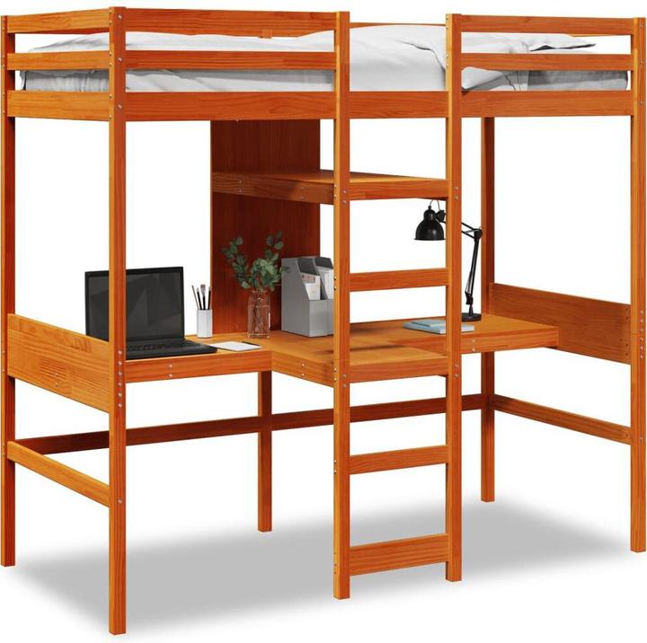 Image du produit VidaXL Lit surélevé sans matelas (75 x 190 cm)