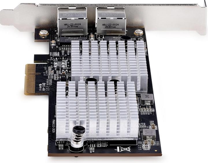 Produktbild StarTech com 2-Port 10GbE PCIe Network Adapter Card, Network Card for PCs/Servers, Six-Speed PCIe Et (PCI Express 3.0 x4)