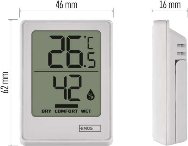 Actual product image Emos Digital thermometer with hygrometer E0345
