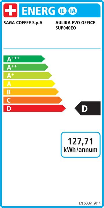 Energy Label Saeco Aulika EVO Office