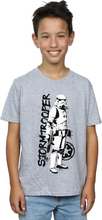Immagine prodotto Star Wars The Mandalorian Splat Stormtrooper Maglietta Ragazzi (152, 158)