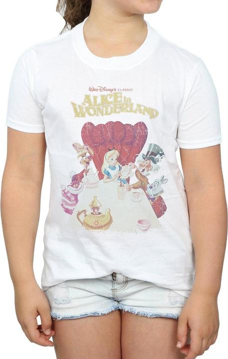Immagine prodotto Disney Alice In Wonderland Retro Poster Maglietta Ragazze (152, 158)