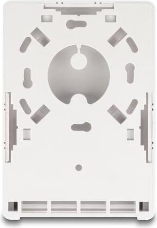 Actual product image Delock Keystone empty housing surface-mounted 4 port for fibre optics and network white