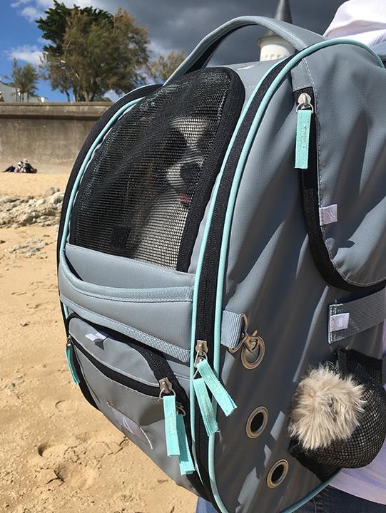 Image du produit Nobby Sac à dos pour transport d'animaux Nomad, gris (Chien, Chat, Respirant)