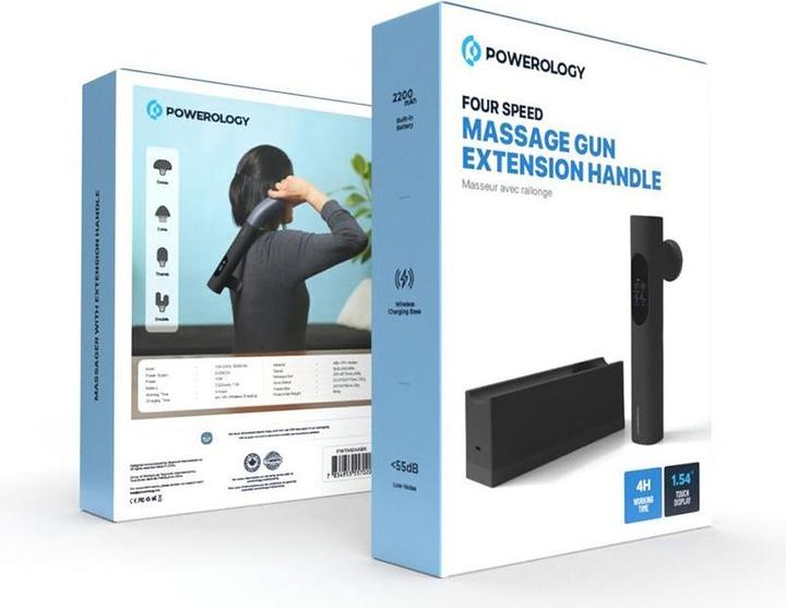 Immagine prodotto Powerology Massaggiatore terapeutico con maniglia di estensione Accessorio 10W 2200mAh