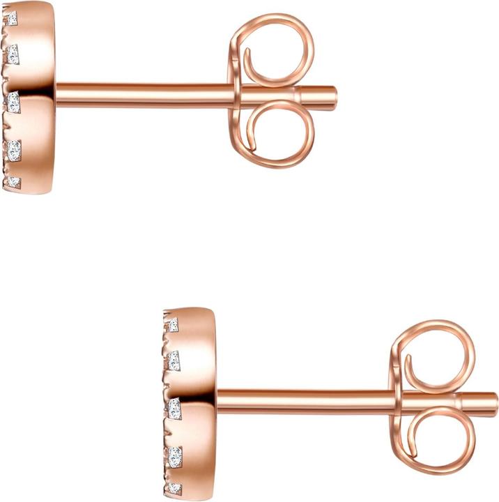Produktbild Glanzstücke München Damen Kreis Sterling Silber Zirkonia roségold - 15414 (925er Silber)
