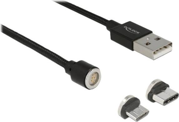 Actual product image Delock USB2.0 charging cable magnetic plugs (1.10 m, USB 2.0)