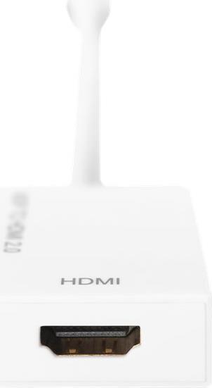 Produktbild Digitus Aktiver Mini DisplayPort Adapter/Konverter,DP-HMDI (HDMI, Mini DP, 20 cm)