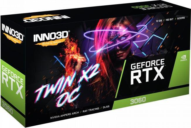 Actual product image Inno3D GEFORCE RTX 3060 TWIN X2 OC NVIDIA GDDR6 (12 GB)