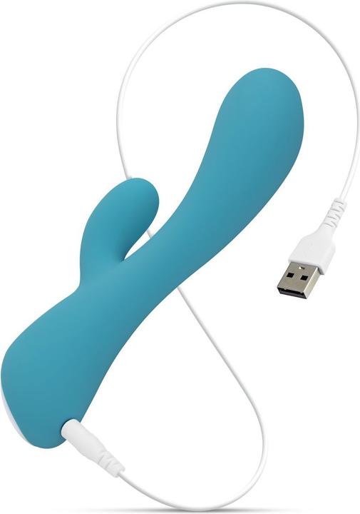 Actual product image Cala Azul Martina Rabbit Vibrator - Azul