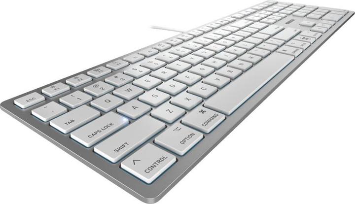 Produktbild CHERRY TAS KC 6000 C FOR MAC Corded US-Layout silver/white (US, Kabelgebunden)