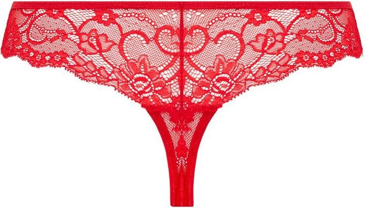 Actual product image Christine Le Duc Spitzenstring mit offenem Schritt Marzia Rot (XXL)