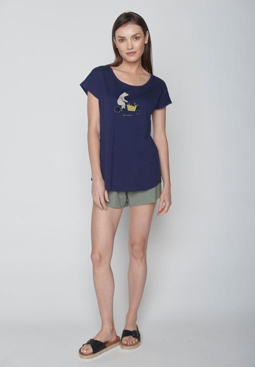 Immagine prodotto Greenbomb Women's Bike Cargo Raccoon Cool T-Shirt (XS)
