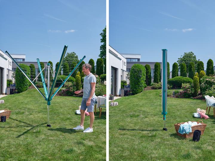 Image du produit Leifheit Séchoir parapluie Linomatic 600 Deluxe Cover (60 m)