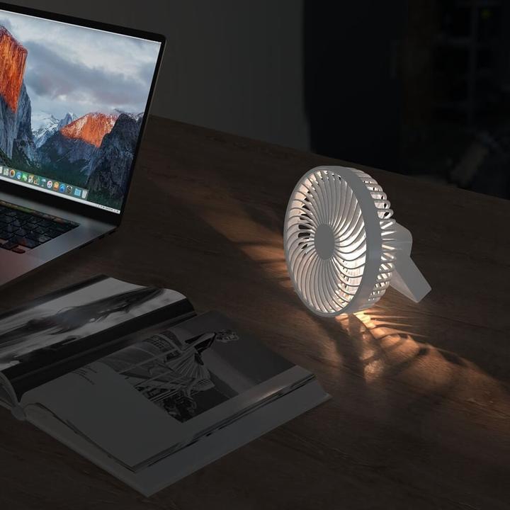 Actual product image Cover-Discount Mini Portable Table Fan Black (50 dB)