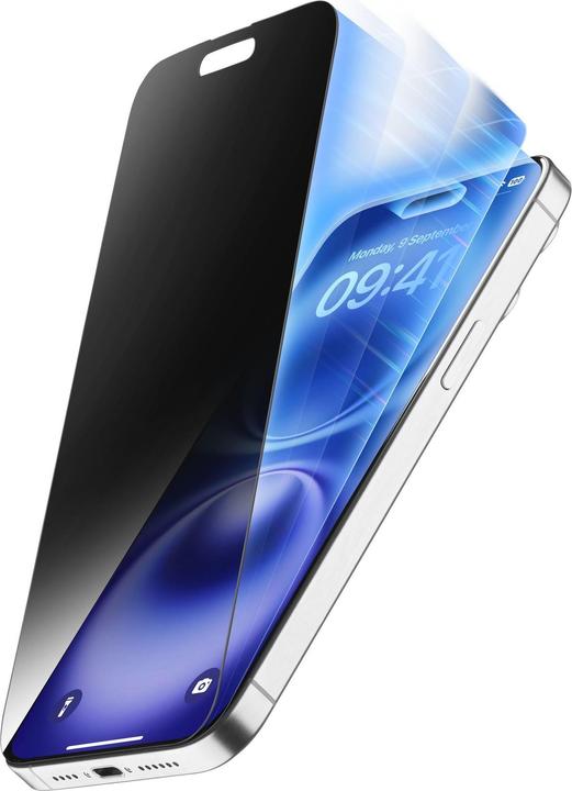 Image du produit Cellularline Top Secret Glass Eclipse (1 pièce(s), Apple iPhone 16)
