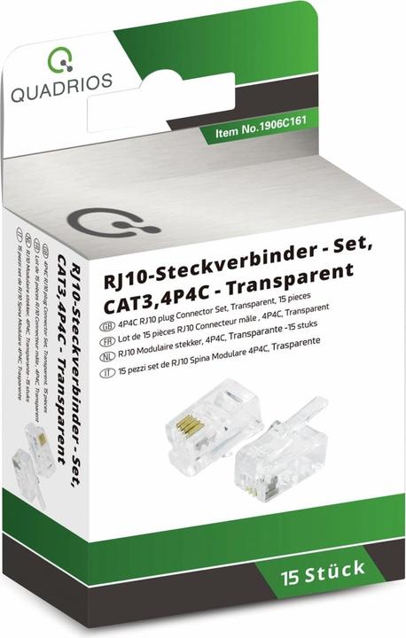 Immagine prodotto Quadrios Set di connettori modulari, numero di poli 4P4C
