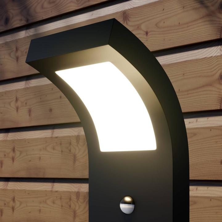 Image du produit Arcchio Advik lampe de jardin extérieure avec capteur H60 Graphite (760 lm, IP54)