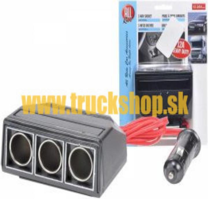 Actual product image All Ride Lighter plug 3-way 12A PL