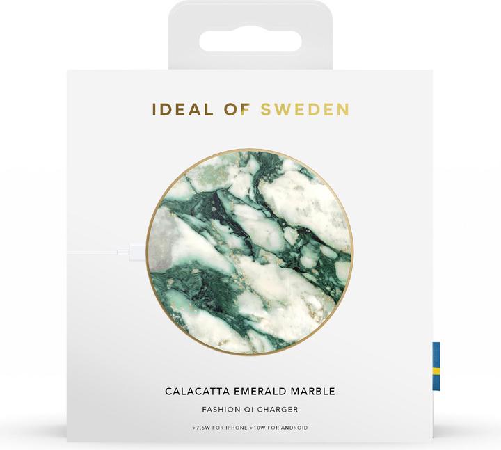 Produktbild iDeal Of Sweden iDeal Fashion QI Wireless Charger - Calacatta Emerald Marble (10 W)