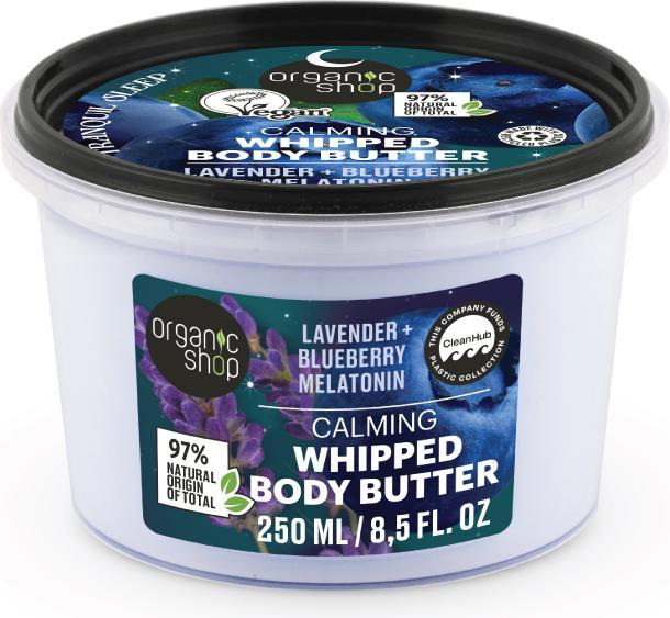 Organic Shop Beruhigende Körperbutter Schlagsahne-Körperbutter (Body Butter, 250 ml)