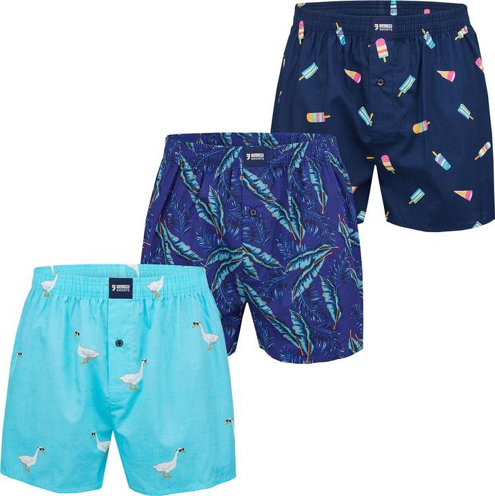 Produktbild Happy shorts Boxer Print Sets (XXL, 3er Pack)