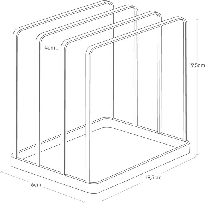 Actual product image Yamazaki Tablettständer TOWER