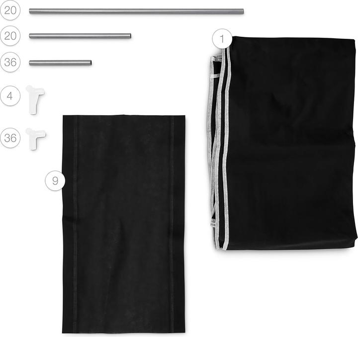 Actual product image Relaxdays Stan (107 x 42.5 x 174 cm)