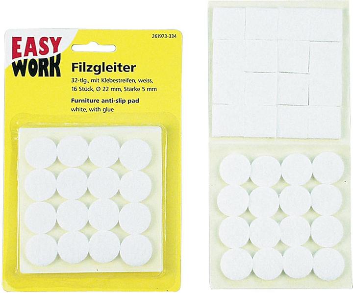 Actual product image Easy Work Felt glider assortment (Felt gliders, 12 Piece)
