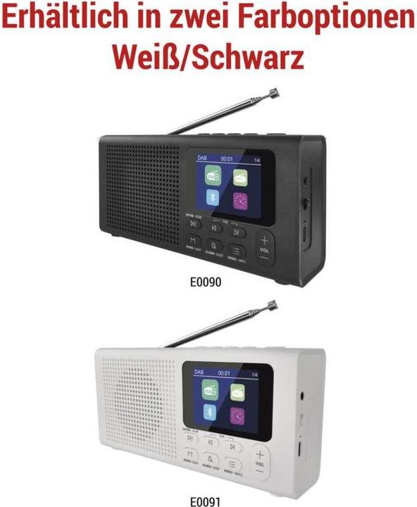 Produktbild Emos Dab Fm Bluetooth Radio P-600b Black (DAB, FM, DAB+, Bluetooth)