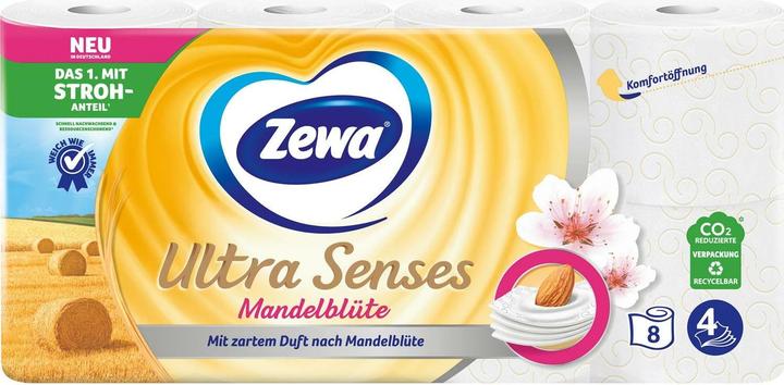 Produktbild Zewa Toilettenpapier Ultra Senses Mandelmilch 8 Rollen (1 x)