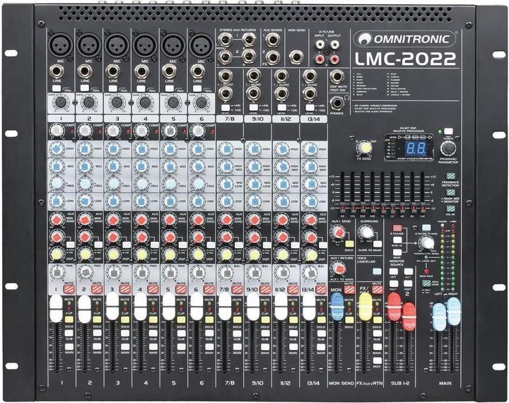 Actual product image Omnitronic LMC2022FX USB MIXER (Studio- and Livemixer)