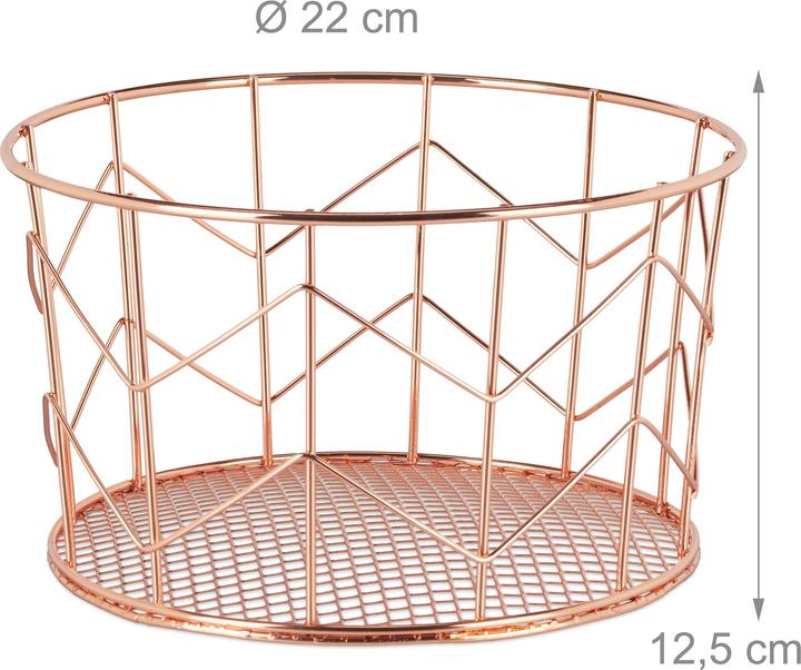 Image du produit Relaxdays Corbeille fil (1 x, 22 x 22 x 12,5 cm)
