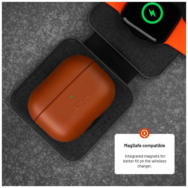 Produktbild Fixed Behoben | Ohrhörer-Hülle mit MagSafe-Unterstützung | Apple AirPods Pro 2/Pro 2 (USB-C) | Braun | Led (Kopfhörer Tasche)