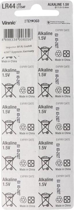 Immagine prodotto Vinnic Positive Power (10 pz., LR44, 175 mAh)