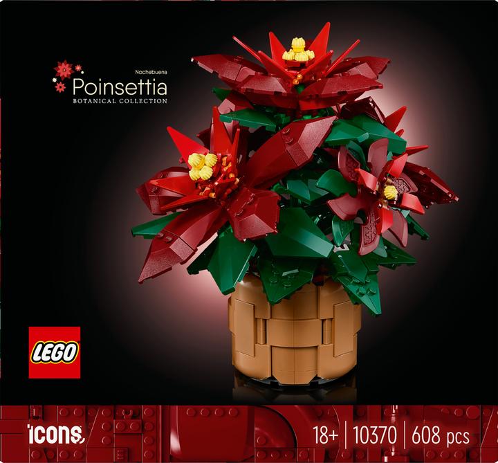 Actual product image LEGO Poinsettia (10370, LEGO Icons)