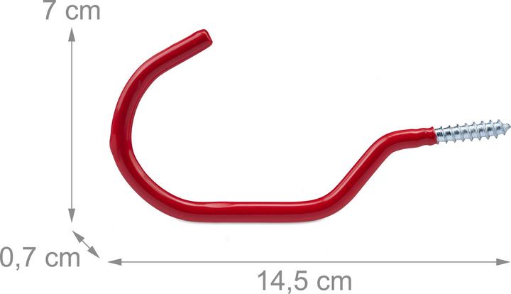 Produktbild Relaxdays 12x Fahrradhaken