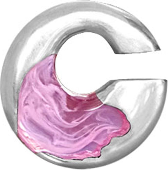 Immagine prodotto Star Piercing Ohrgewicht silber Nebel Epoxy pink (Organico, Ottone)