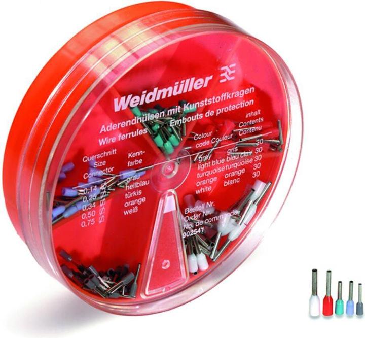 Weidmüller Wire end ferrules assortment with plastic collar