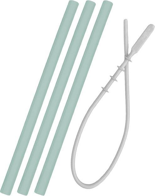 Actual product image Minikoioi 3-piece silicone straws and pipe cleaners