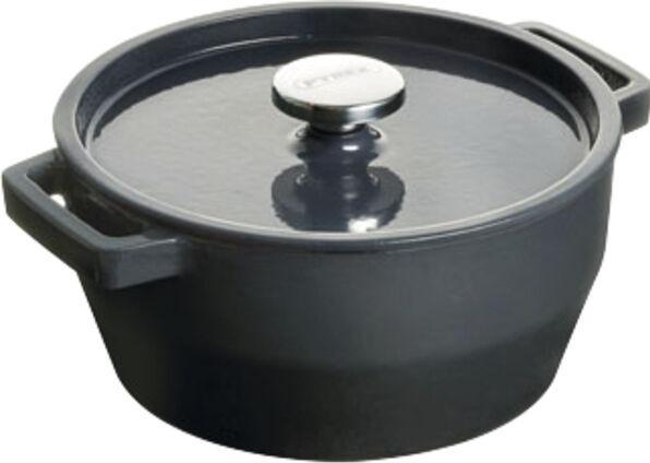 Produktbild Pyrex Slow Cook Bratentopf rund, mit Deckel, ø: 280 mm, grau (28 cm, Bräter + Schmortopf, Gusseisen)