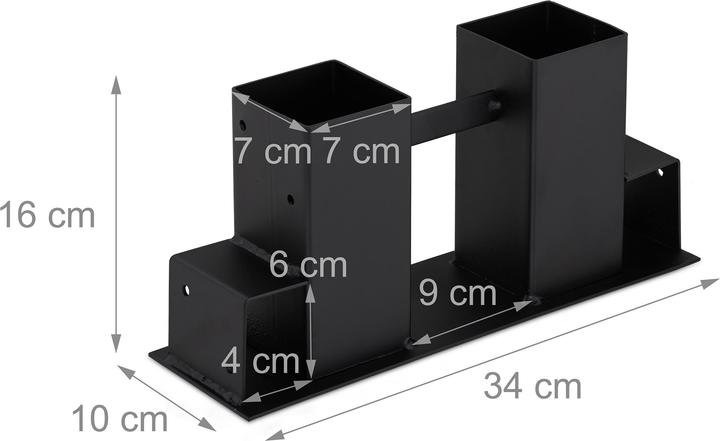 Produktbild Relaxdays Holzstapelhilfe (34 x 10 x 16 cm)