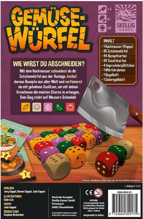 Produktbild Skellig Games Gemüsewürfel (Deutsch)