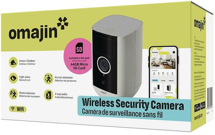 Image du produit Omajin Caméra réseau OMA-OWC-01-UE + 64 Go MicroSD (2560 x 1920 pixels)