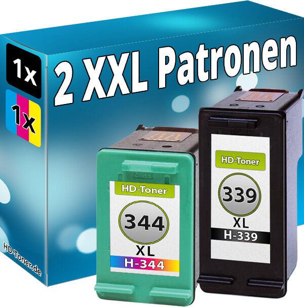 Actual product image Druckfuxx TINTE PATRONEN für HP 339+344XL PhotoSmart 2575 2610 8050 D5160 7210 7