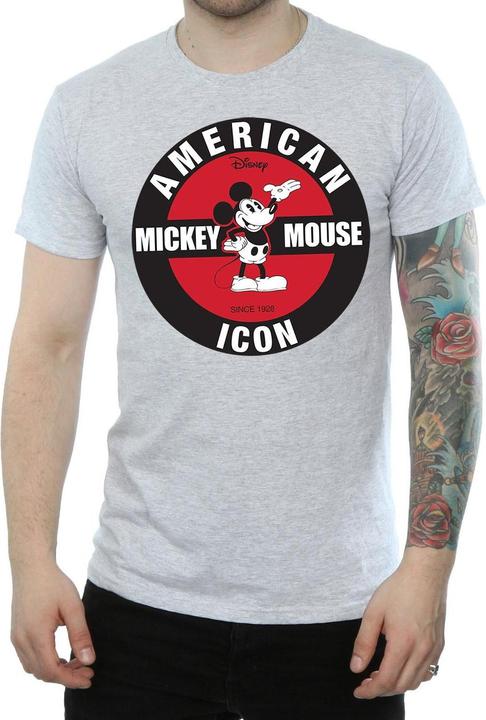 Actual product image Disney Mens Mickey Mouse American Icon T-Shirt (3XL)