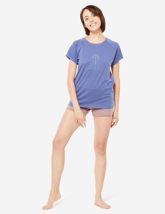 Produktbild Kimjaly T-Shirt Yoga 100 Damen Bio-Baumwolle/Lyocell - blau (M)