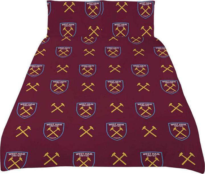 Actual product image West Ham United FC Split Duvet Cover Set