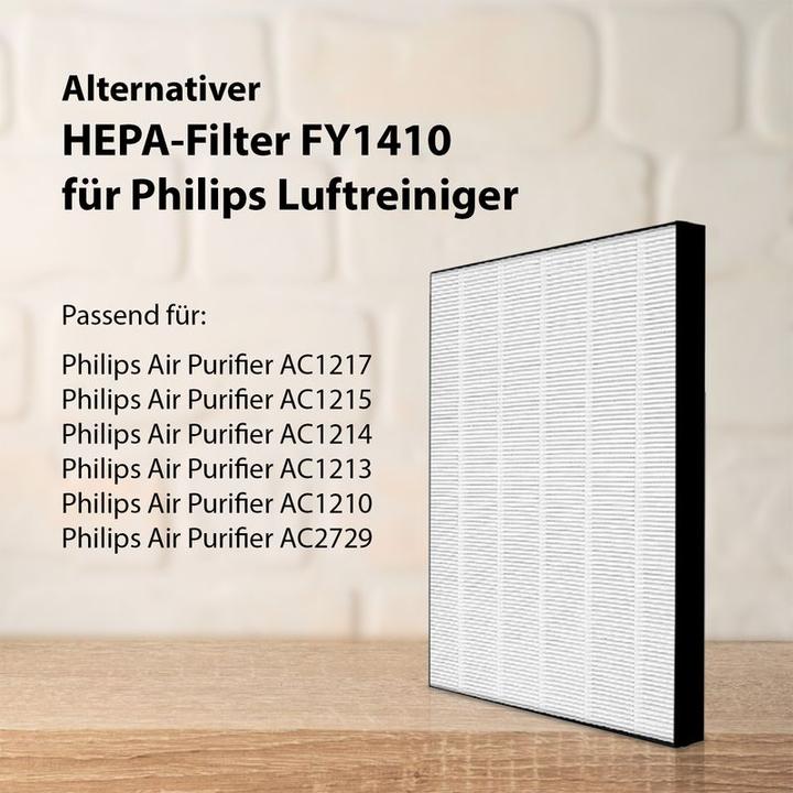 Image du produit Hermex filtre HEPA alternatif FY1410 pour purificateur d'air Philips (1 x)